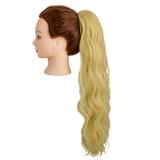 LELINTA Ponytail Extension Min Claw Clip 18 24 Curly Synthetic Clip in Claw Ponytail Hair Extension Synthetic Hairpiece with a jaw/Claw Clip
