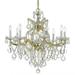 Eight Light Chandelier in Classic Style 28 inches Wide By 27 inches High-Hand Cut Crystal Type-Gold Finish Bailey Street Home 49-Bel-1627007