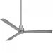 Minka-Aire Simple 52-Inch 3-Blade Ceiling Fan in Silver Finish W/ Silver Blades - F787-SL