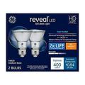 GE Reveal 2-Pack 50 W Equivalent Dimmable Color-Enhancing Par20 LED Light Fixture Light Bulbs