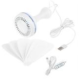 ZUARFY Silent 6 Leaves USB Powered Canopy Ceiling Fan 2/4/8 Hours Timer 4 Speed Hanging Fan for Outdoor Camping Home Bed Tent School and more