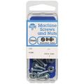 HILLMAN No. 10-24 in. X 3/4 in. L Slotted Round Head Zinc-Plated Steel Machine Screws 10 pk