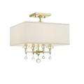 Crystorama Paxton 4 Light Aged Antique Gold Ceiling Mount 16 W x 16 H x 16 D