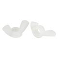 M6 Wing Nuts Butterfly Nut Nylon White 15 Pack