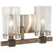 Minka Lavery Bridlewood 8 3/4 High Brushed Nickel 2-Light Wall Sconce