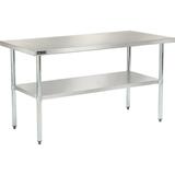 Global IndustrialÂ™ 430 Stainless Steel Table 30 x 24 Undershelf