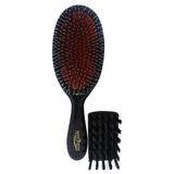 Mason Pearson Junior Bristle and Nylon Brush - BN2 Dark Ruby 2 Pc Hair Brush and Cleaning Brush