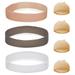 3Pcs Silicone Wig Grip Band and 4Pcs Wig Stocking Caps Seamless Adjust Wig Headband for Women Sweat-proof Wig Fix Accessories Wig Bands for Keeping Wigs in Place Gripper