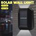 AoHao Solar Wall Light Outdoor LED Solar Security Light Auto ON/Off Solar Fence Light IP65 Waterproof Solar Patio Light with White Light for Patio Stairs Yard Garden Pathway(1PC White Light)