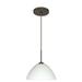 Besa Lighting - Tessa-One Light Cord Pendant with Flat Canopy-10.5 Inches Wide