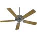 Quorum International 143525 Estate Patio 52 5 Blade Indoor Ceiling Fan - Galvanized