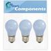 3-Pack 241555401 Refrigerator Light Bulb Replacement for Frigidaire GLRT217TDQG Refrigerator - Compatible with Frigidaire 241555401 Light Bulb