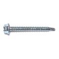 #8-18 x 1-1/2 Zinc Plated Steel Hex Washer Head Self-Drilling Screws