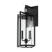 2 Light Medium Outdoor Wall Sconce 18.25 inches Tall and 9 inches Wide-Texture Black Finish Bailey Street Home 154-Bel-4623605