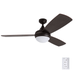 Prominence Home Calico 52 Bronze Modern Ceiling Fan with 3 Blades Integrated LED Light Kit Remote & Reverse Airflow