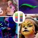 Travelwant 6 Color UV Body Paint Black Light Neon Make-Up - Bodypainting Neon Blacklight Bodypaint Face Paints