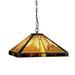 INNES Tiffany-style 2 Light Mission Ceiling Pendant Fixture 16 Shade