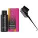 Schwarzkopf : Med Brown Chocolate Red / 4-68 IGORA Vibrance Tone on Tone Coloration Demi-Permanent Hair Color Dye Liquid Haircolor - Pack of 3 w/ Sleek 3-in-1 Brush Comb