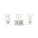 3 Light Bathroom Light Fixture-Transitional Style with Modern and Contemporary Inspirations-9.25 inches Tall By 23.75 inches Wide Bailey Street Home