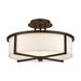 Livex Lighting - Wesley - 3 Light Semi-Flush Mount in Modern Style - 16 Inches