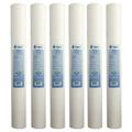 Tier1 20 Micron 20 Inch x 2.5 Inch | 6-Pack Spun Wound Polypropylene Whole House Sediment Water Filter Replacement Cartridge | Compatible with Pentek P20-20 Purtrex PX20-20 Home Water Filter