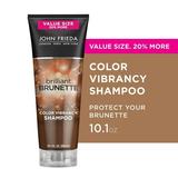 John Frieda Brilliant Brunette Color Vibrancy Shampoo with Cocoa & Evening Primrose Oil Value Size 10.1 Ounce