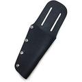 Handmade Genuine Leather Utility Knife & Plier Holder Belt Holster Black (Black)