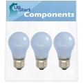 3-Pack 241555401 Refrigerator Light Bulb Replacement for Kenmore / Sears 25361537805 Refrigerator - Compatible with Frigidaire 241555401 Light Bulb