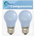 2-Pack 241555401 Refrigerator Light Bulb Replacement for Kenmore / Sears 25356272409 Refrigerator - Compatible with Frigidaire 241555401 Light Bulb