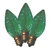 Holiday Bright Lights LED C7 Green 25 count Replacement Light Bulbs