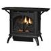 Empire VFD10CC30BN 10000 BTU Porcelain Millivolt Coutour Burner Log Set Black - Natural Gas