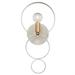 One Light Wall Sconce in Classic Style 7 inches Wide By 14.75 inches High-Matte White/Antique Gold Finish Bailey Street Home 49-Bel-2016323