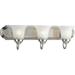 Progress Lighting P3053 Builder Bath Series Three-Light Bathroom Fixture - Nickel