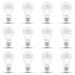 WELLHOME LED Light Bulb 9 Watts (60W Equivalent) A19 bulbs E26 Medium Base 5000K Daylight Non-Dimmable 810 Lumens 12-Pack
