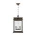 Capital Lighting 936823 Bolton 2 Light 12 Wide Outdoor Taper Candle Pendant - Bronze