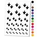 Duck Goose Footprint Track Water Resistant Temporary Tattoo Set Fake Body Art Collection - Hot Pink