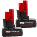 2Pack for M12 6.0Ah Battery for Milwaukee M-12 12V Lithium-Ion Battery 48-11-2411 48-11-2440 48-11-2402 Tools