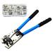 Anself HX-50B Portable Cable Crimping Tool Professional Terminals Crimper Plier Car Auto Copper R-ing Terminal Wire Crimp Terminals Soldered Connectors Kit Multifunctional Hand Tools