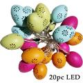 lystmrge Paper Skeleton Life Size Glow Party Supplies Balls Bulb Lights for Bedroom 10/20/40 LED Light Easter Eggs For Easter Party Decoration Wedding Decoration