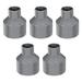 Unique Bargains PVC DWV Reducing Coupling Schedule 40 Gray 3/4-inch x 1-1/2-inch Socket 5Pcs