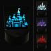 Fantasy Fairytale Castle with Towers LED Night Light Sign 3D Illusion Desk Nightstand Lamp