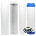 3-Pack Replacement for Filter Kit for Water Filter Tree WFT-RO4 RO System - Includes Carbon Block Filter PP Sediment Filter GAC Filter & Inline Filter Cartridge - Denali Pure Brand