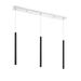 Z-Lite 917Mp24-Led-3L Forest 3 Light 46 Wide Led Linear Pendant - Black