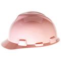 MSA V-Gard Standard Slotted Hardhat Cap w/ Fas-Trac Suspension Pink (14 Units)