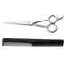 Professional Hair Cutting Scissors Stainless Steel Fine Adjustment Tension Screw Hairdresser Haircut Hair-Cutting Shears with Comb