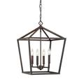 3244-RBZ-Millennium Lighting-4 Light Pendant-24 Inches Tall and 16 Inches Wide-Rubbed Bronze Finish -Traditional Installation