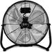 Hottes 12 INCH Commercial Grade Electric Plug-In High Velocity Floor Fan with Wall Mount Option and Remote Control for Indoor Home Bedroom Garage Basement and Work Shop Use Black One pack