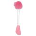 Jygee Face Cleansing Brush Silicone Face Massage Brush Exfoliating Facial Cleanser Double Head Pink White