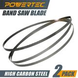 POWERTEC 2PK 59-1/2 Inch x 3/8 Inch x 18 TPI Bandsaw Blades for Woodworking Band Saw Blades for Sears Craftsman B&D Ryobi Delta and Skil 9 Band Saw 13104-P2