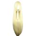 Unique Bargains Human Hair Wigs for Women with Wig Cap 39 Bright Gold Tone Wigs